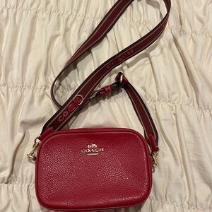 Coach Jamie camera bag in refined pebble leather